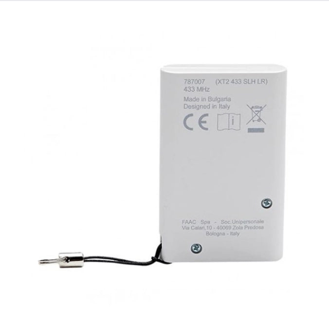 Faac telecomando 2 canali originale xt2 433mhz automazione cancelli