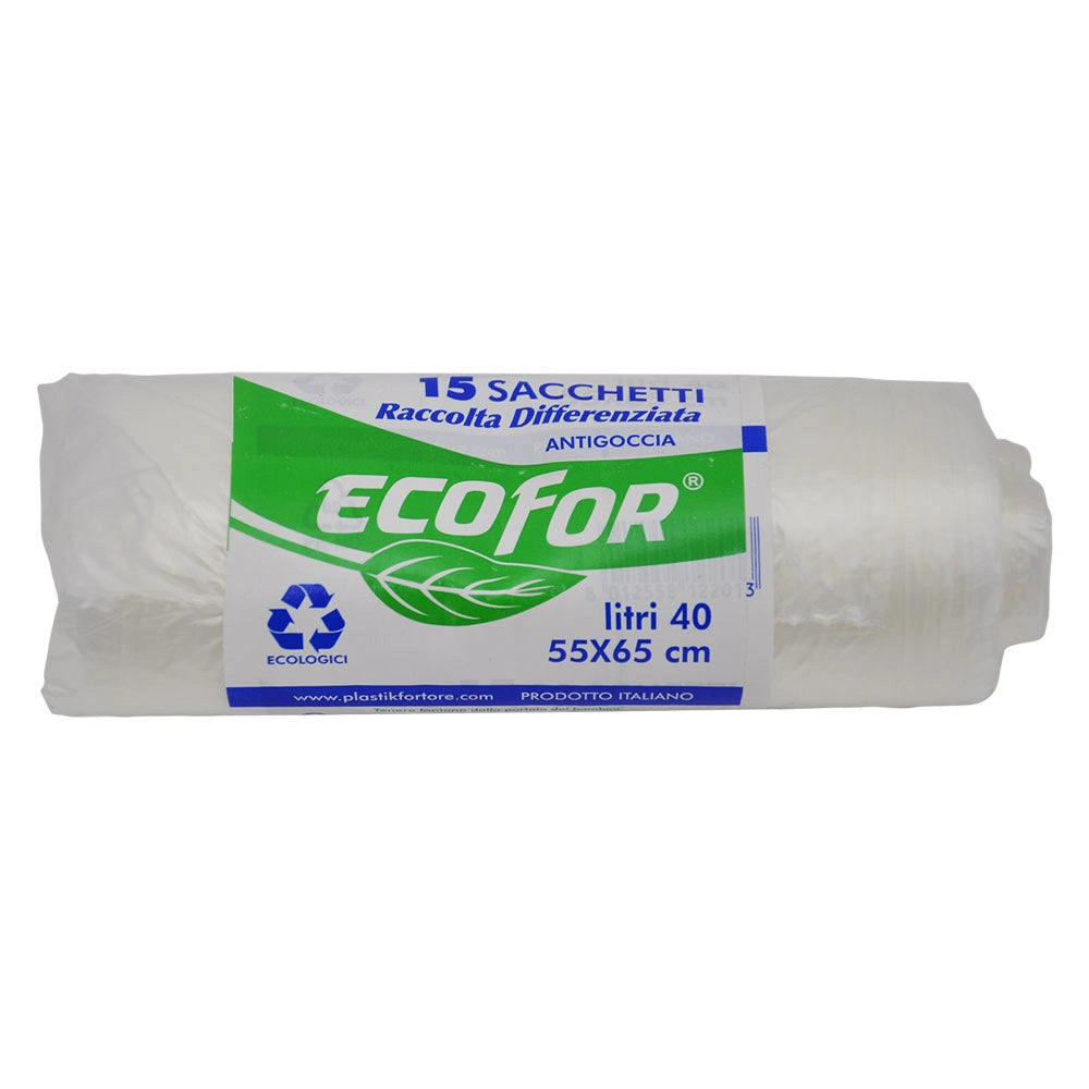 SACCHETTI PER NETTEZZA URBANA cm 55x65 - cf.15 pz - trasparenti- 50 confezione  - BricoGo