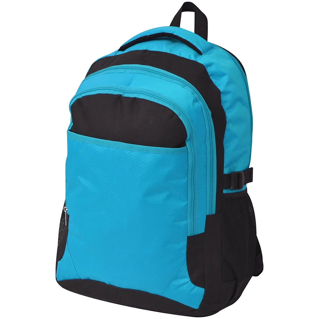Zaino da Scuola 40 L Nero e Blu 91112