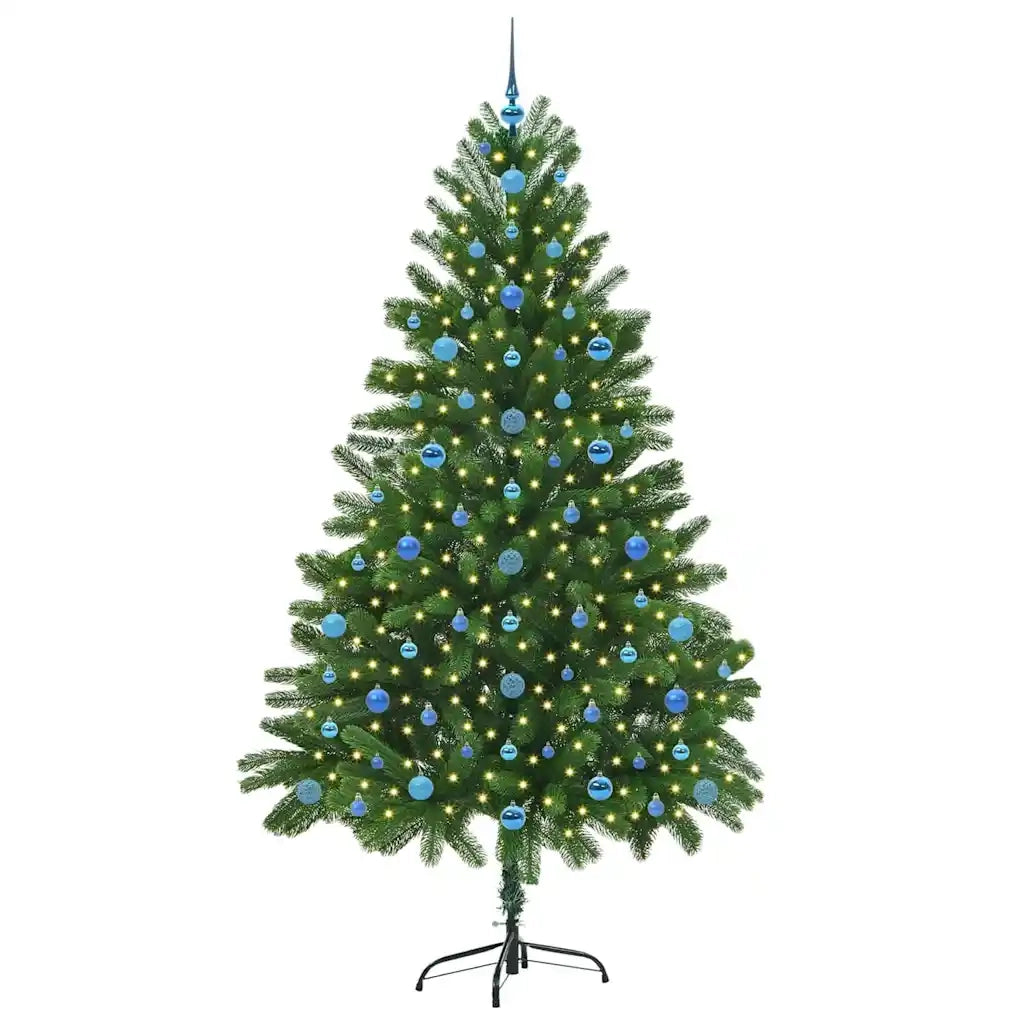 Albero di Natale con 300 LED con supporto Verde 210 cm PE