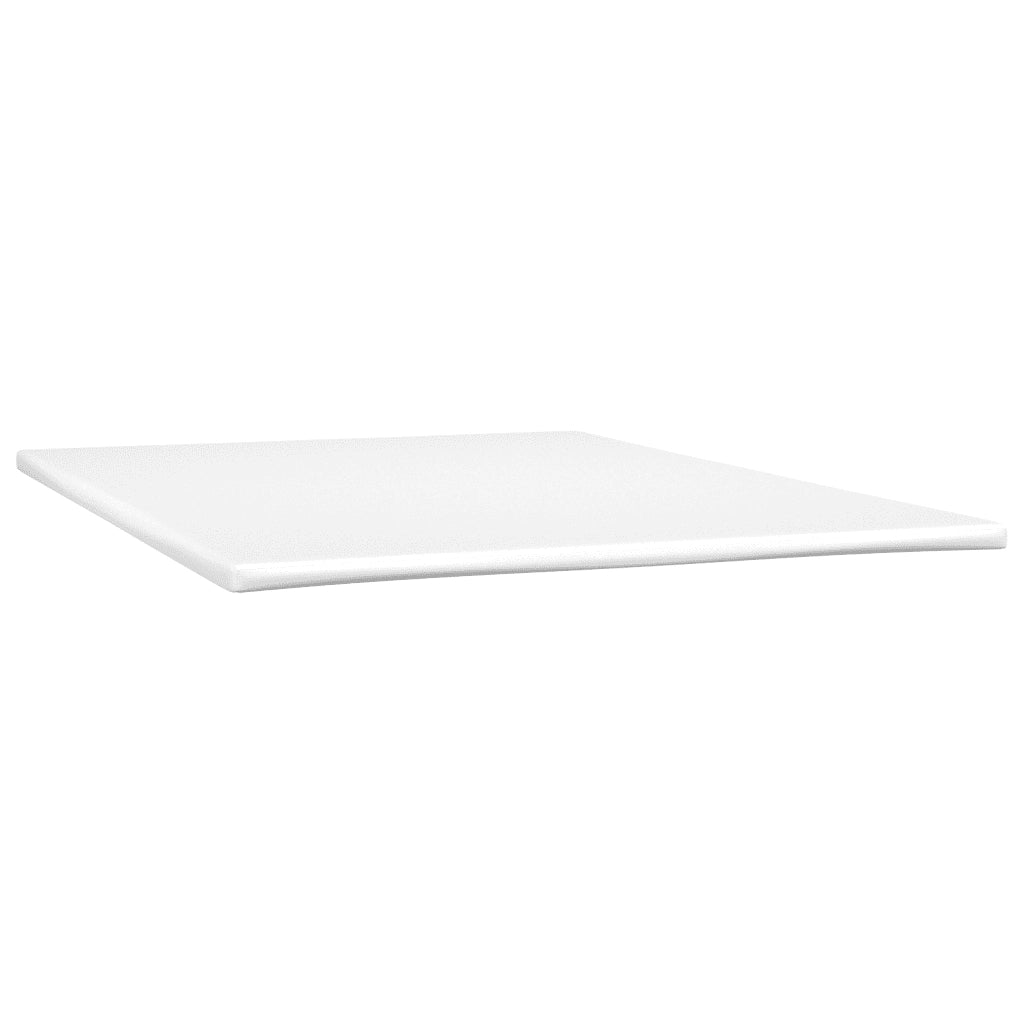 Letto a Molle Materasso e LED Marrone Scuro 140x200 cm Tessuto 3135680