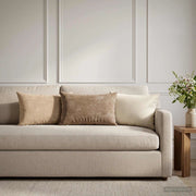 Cuscino con cuscino HEERLEN 2 pz Crema Tessuto Chenille 923941