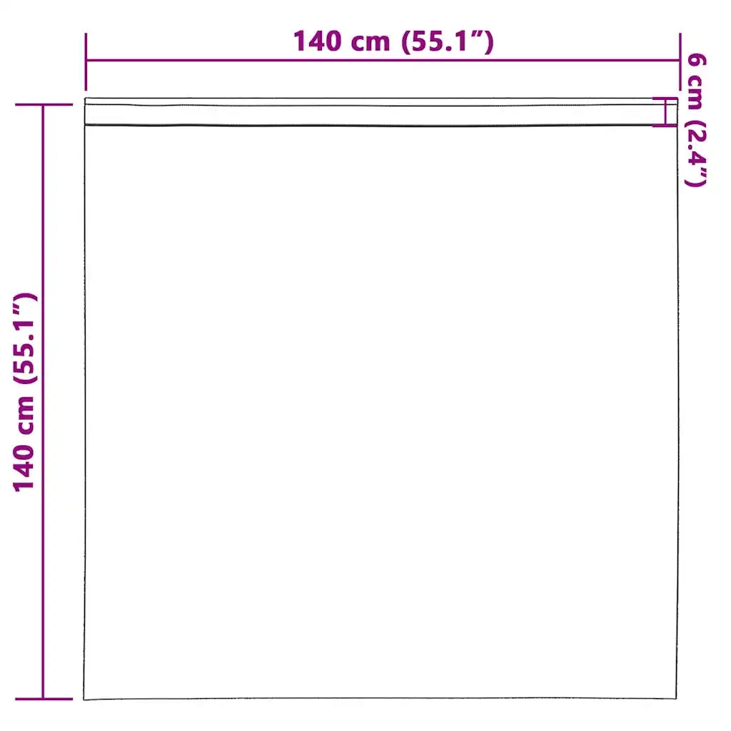 Tende in Velluto 2 pcs Rosso vino 140 x 140 cm Velluto 4107678