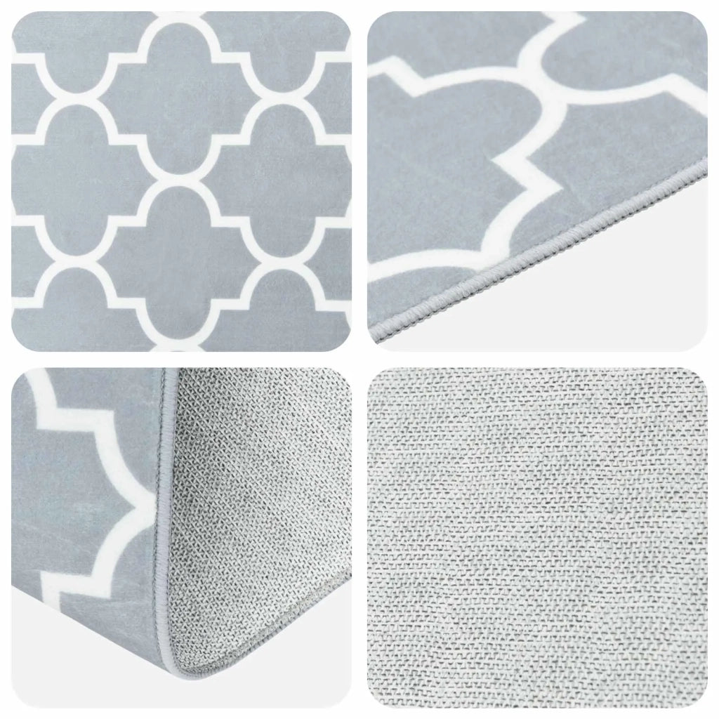 Runner Tappeto ORIZ 1150 gsm Grigio e Bianco 42045434