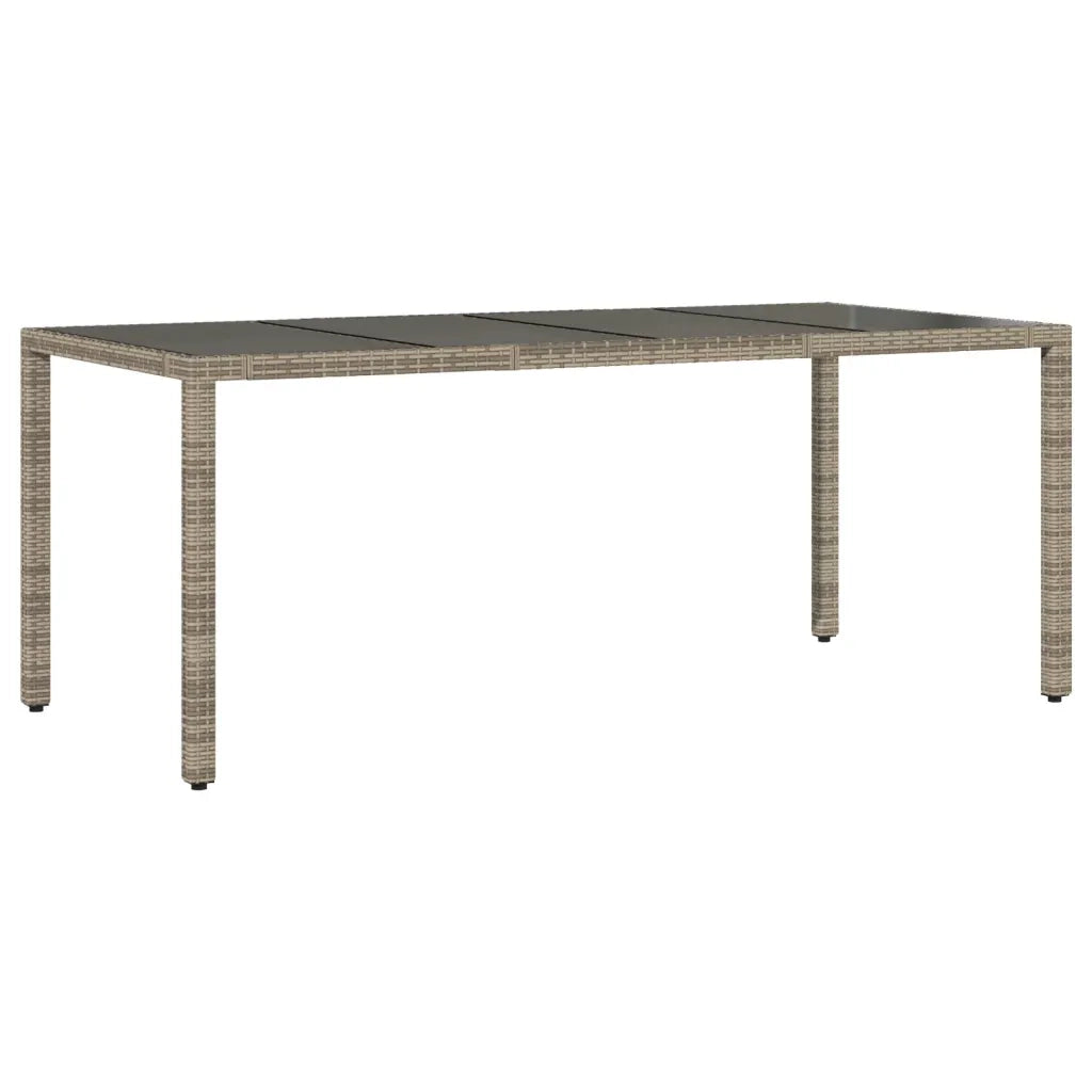 Set da Pranzo da Giardino 7 pz con Cuscini in Polyrattan Grigio 3276741