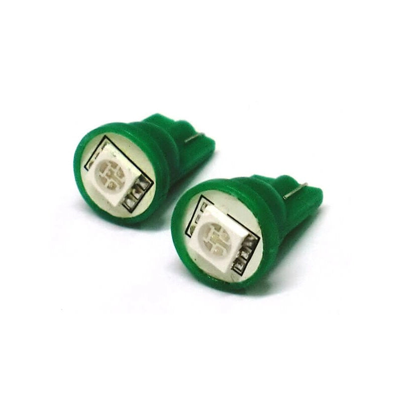 Lampada Led T10 W5W 1 Smd 5050 Verde 12V