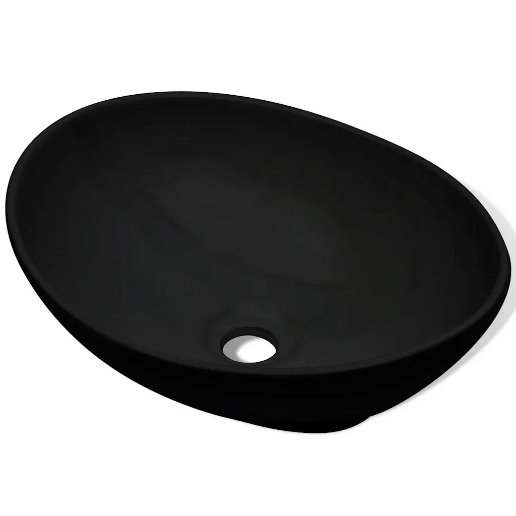 Lavello in Ceramica 40 x 33 cm Nero 275397