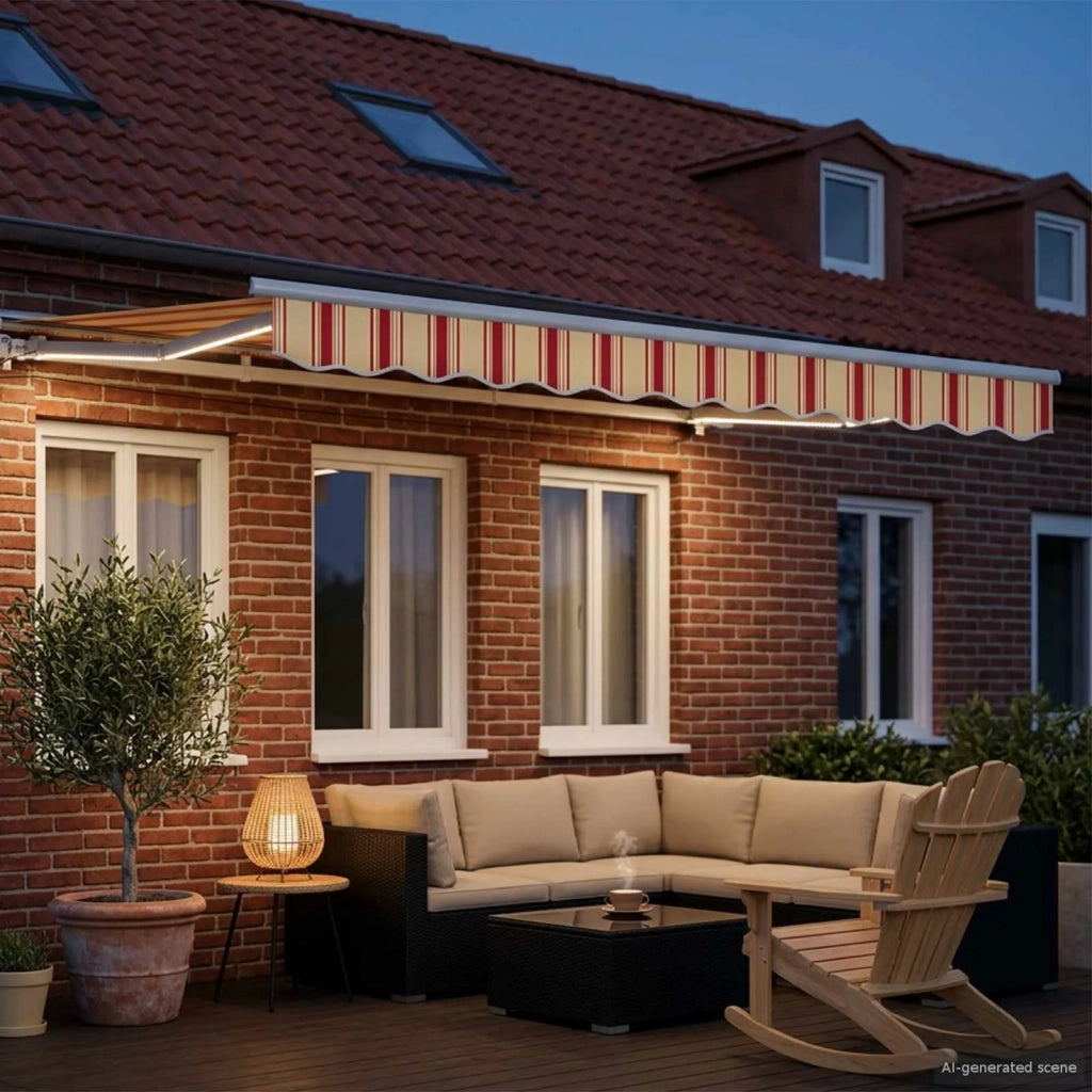 Cornice per Tenda Manuale con LED 3,5 x 2 m 3420542