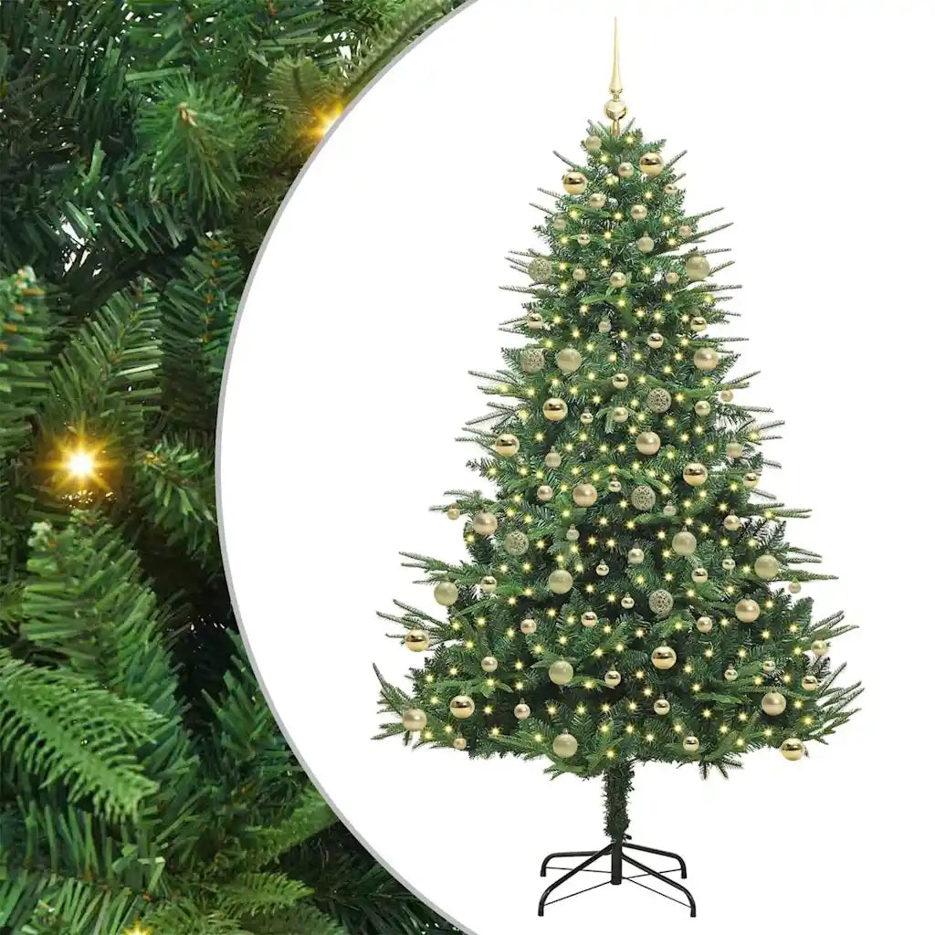 Albero di Natale Artificiale Pre-illuminato con Set di Palline 3395361