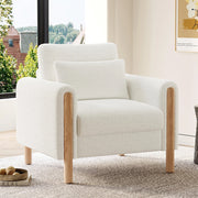 Poltrona moderna - Xylo - Con cuscino spesso, bianco
