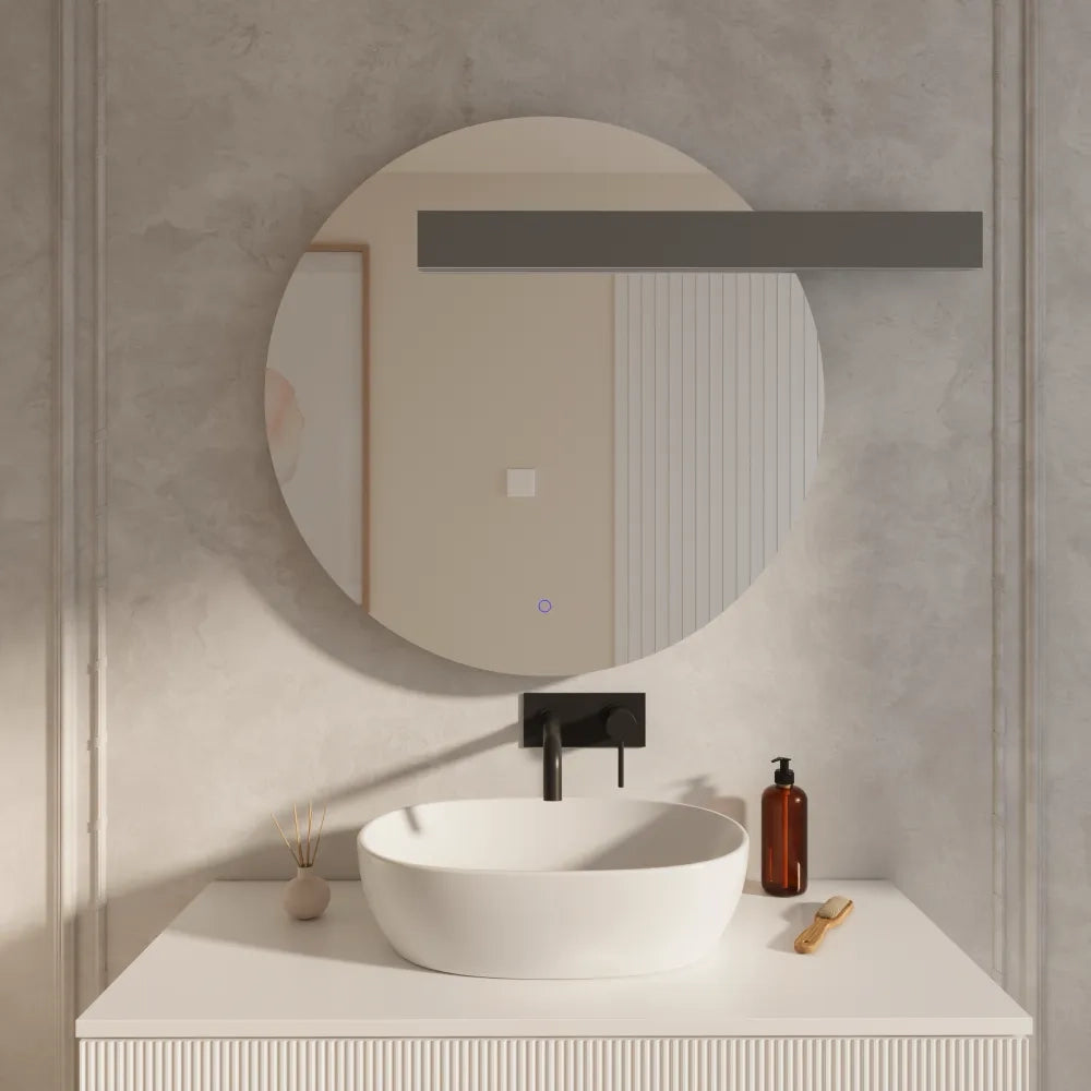 Specchio led rotondo 100cm luce calda, fredda, neutra anti-appannamento | Kaus
