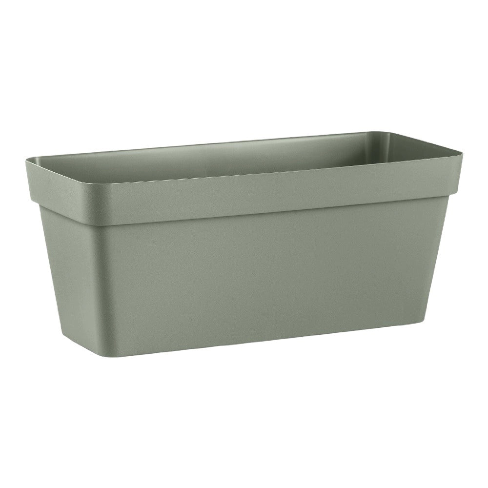 FIORIERA Rettangolare CLEO in plastica CON RUOTE DI SPOSTAMENTO 100 CM VECA Color: TERRA LAGUNA