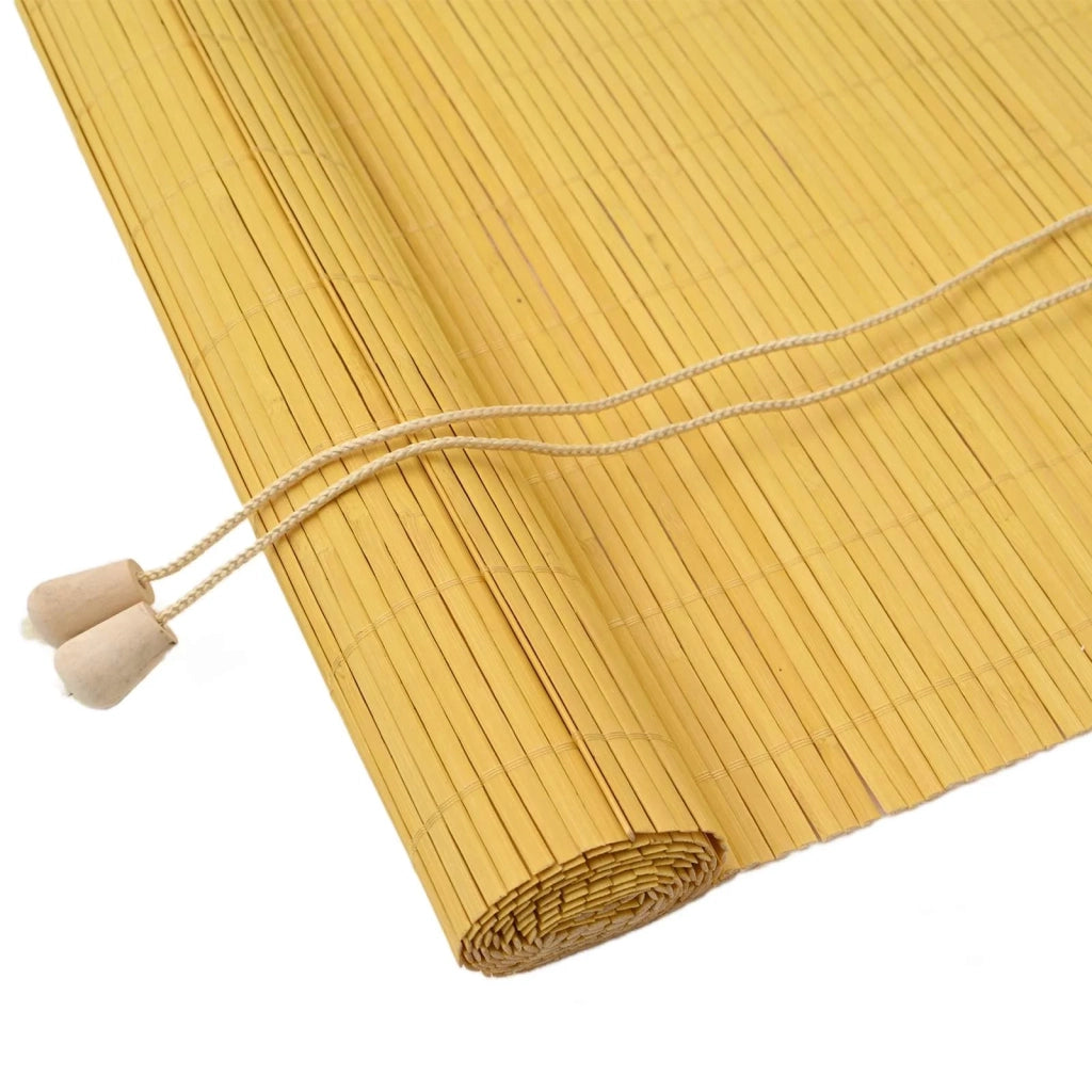 Tenda a rullo Giallo 60 x 160 cm Bambù 42006862