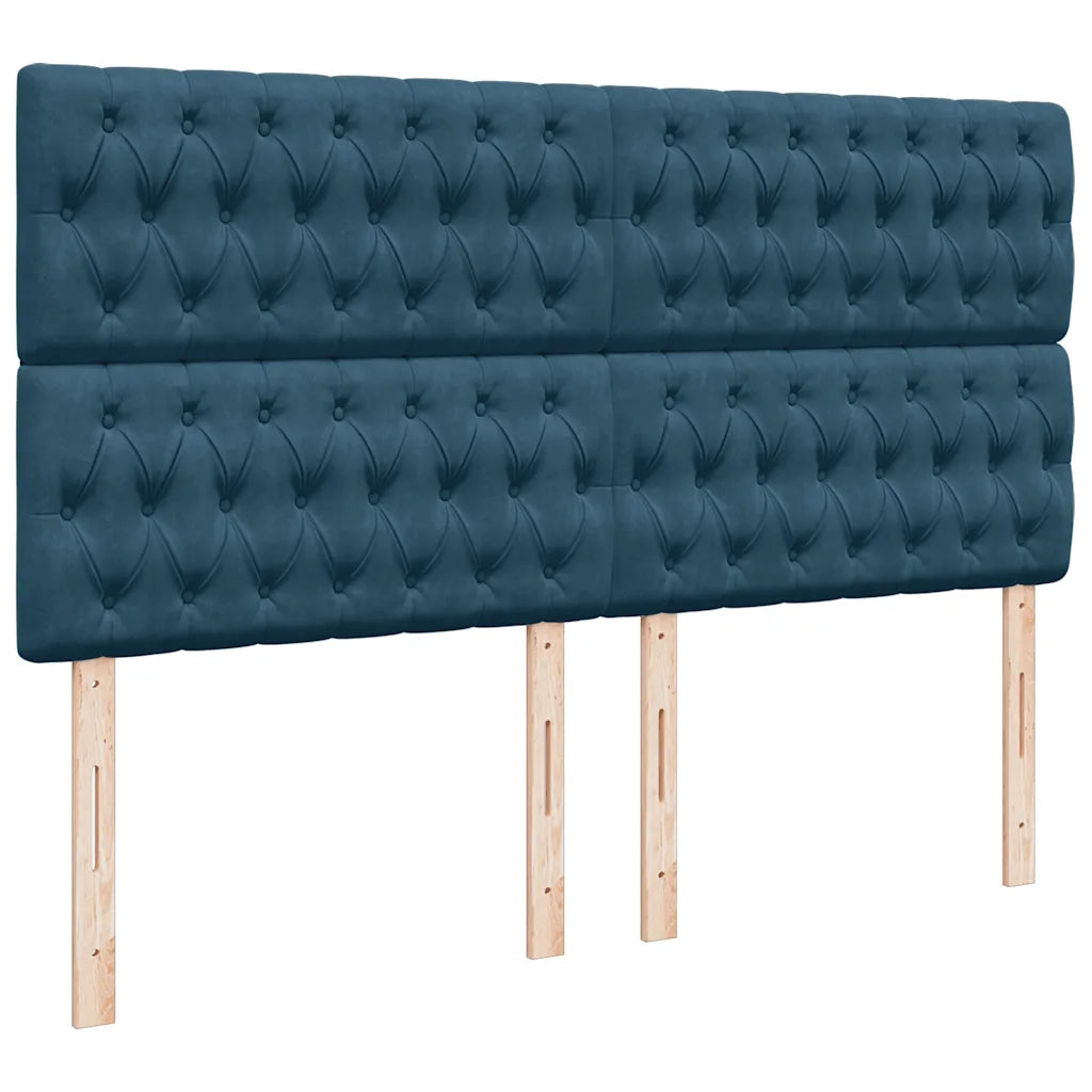 Struttura Letto Pouf con Materassi 180x200 cm Velluto 3313563