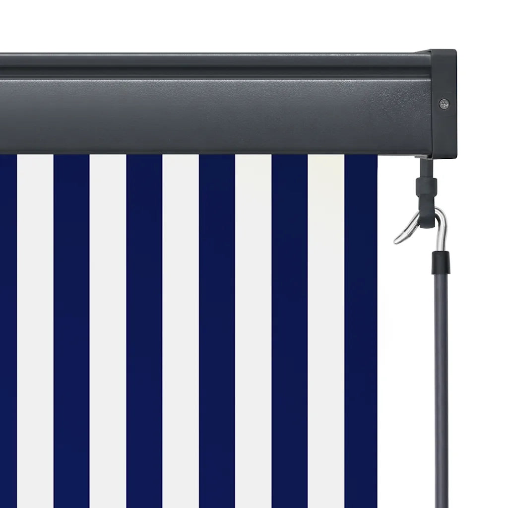 Tenda a rullo | Tenda avvolgibile per Esterni 100x250 cm Blu e Bianca