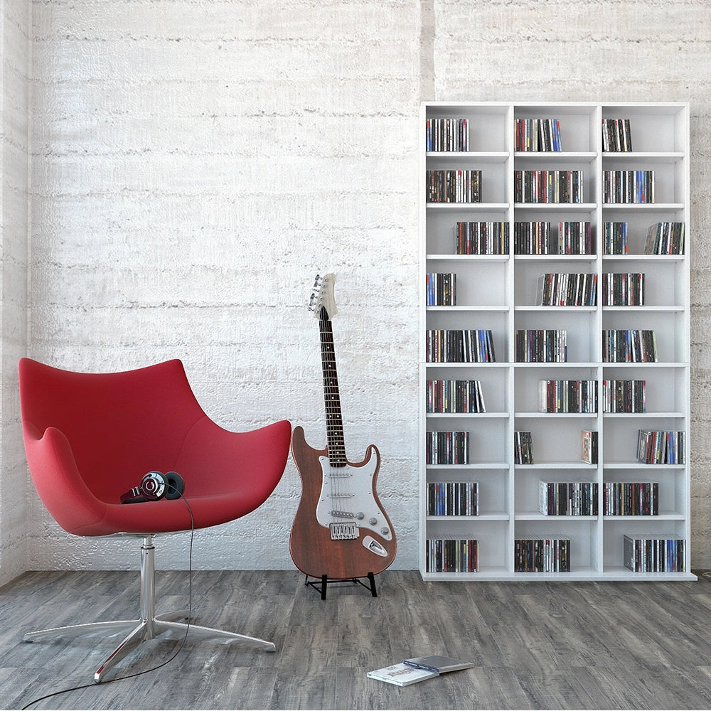 Vicco Scaffale porta cd Bianco 102 x 178 cm