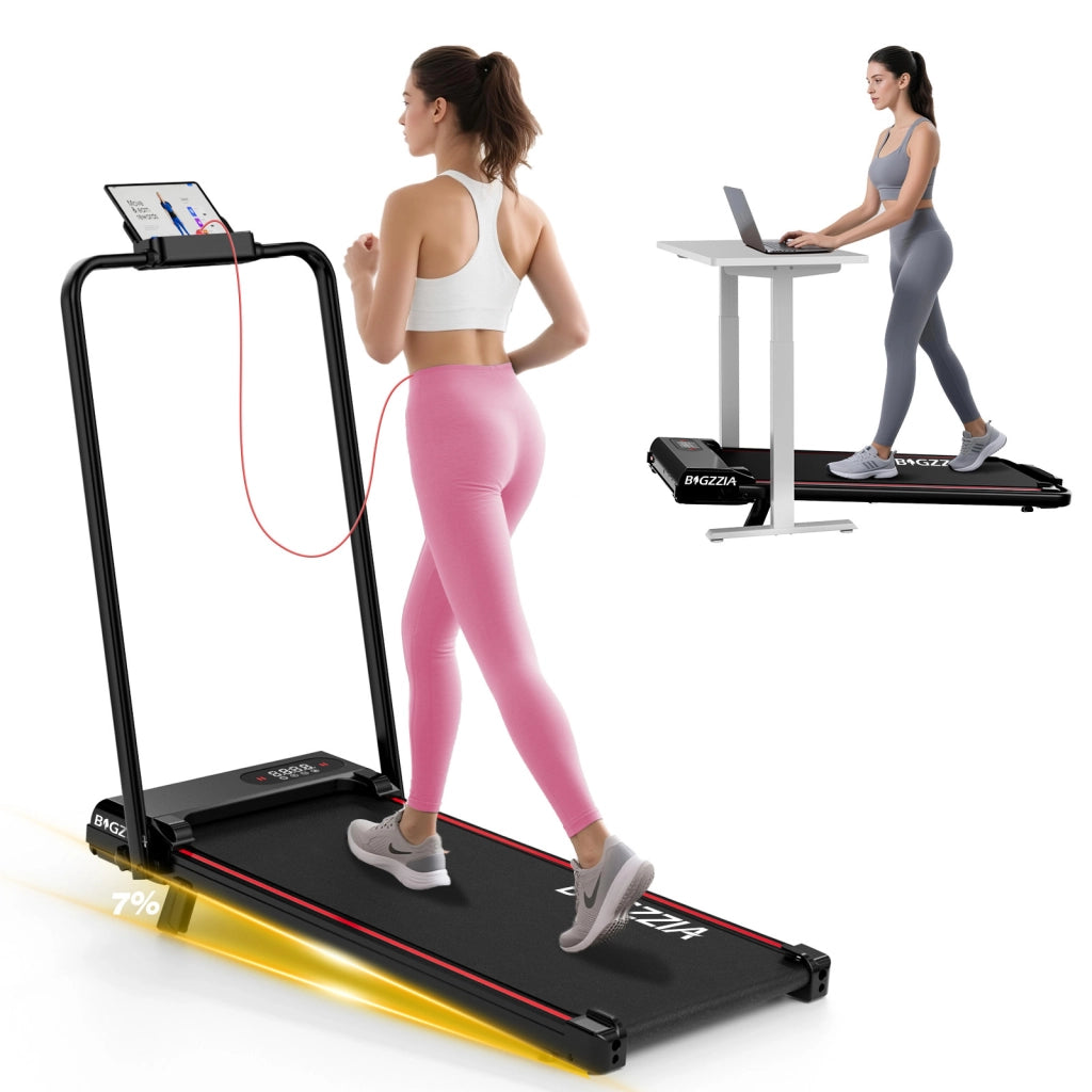 Tapis Roulant Sotto Scrivania Inclinazione 7¡ã,Macchina da Corsa Pieghevole Silenziosa 2,5HP Velocit¨¤ 1¨C8km/h,Tapis de Marche Portatile