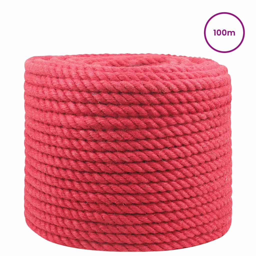Corda di Juta 12 mm Rosso 100% juta Tossa 42011717