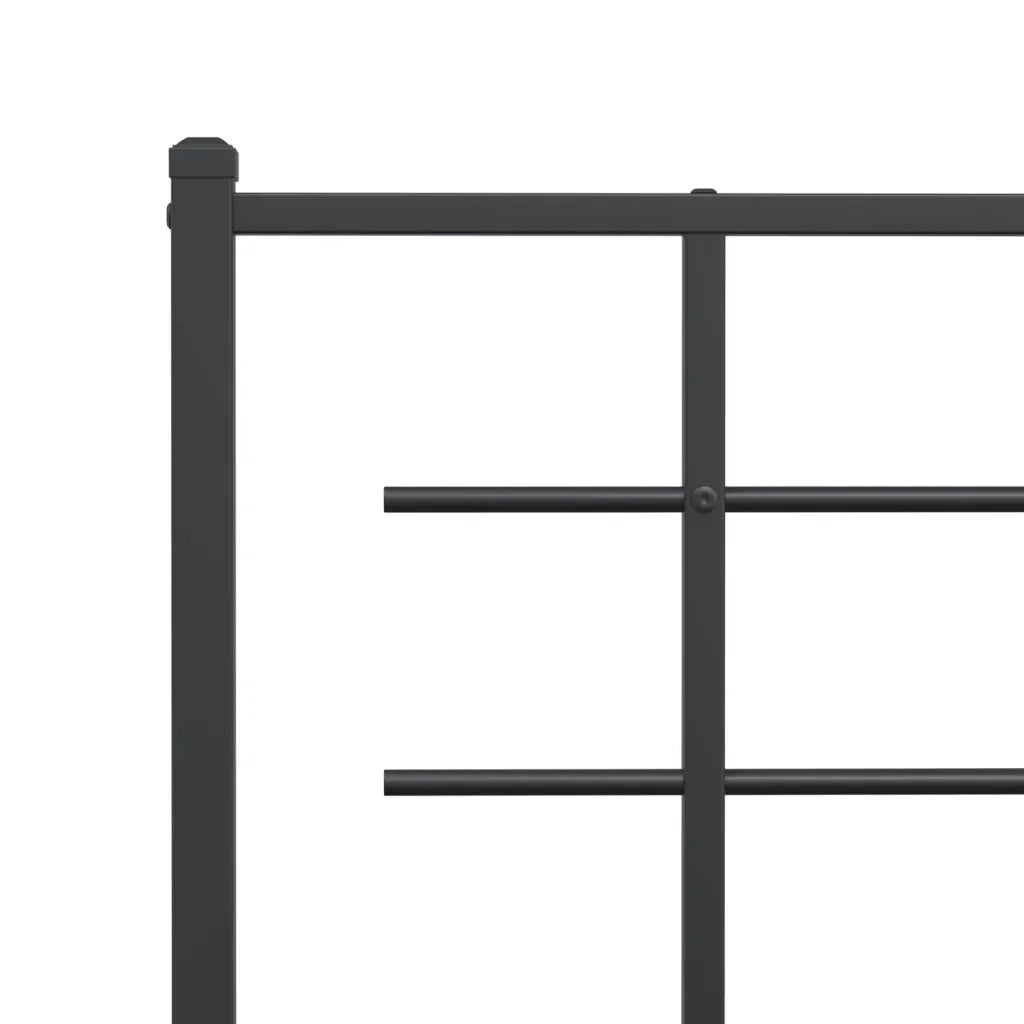 Testiera | Testata di Ricambio in Metallo Nero 193 cm