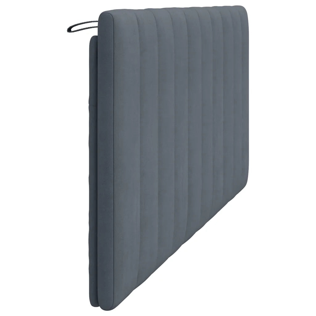 Cuscino Testiera Hanko Grigio Scuro 180 cm in Velluto 374682