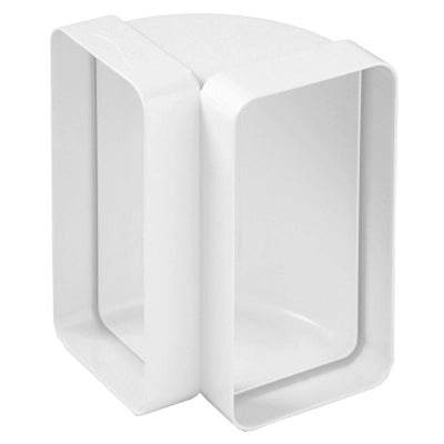 Curva verticale in abs FIRST per tubo cappa 120x60 mm