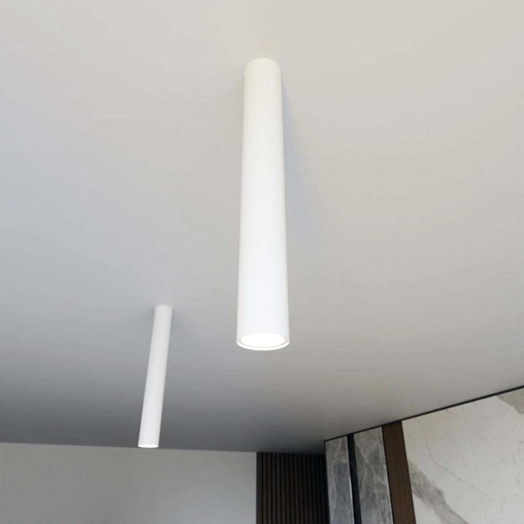 Spot soffitto bianco 45 cm tondo 1xGU10 8W Tecno Emibig