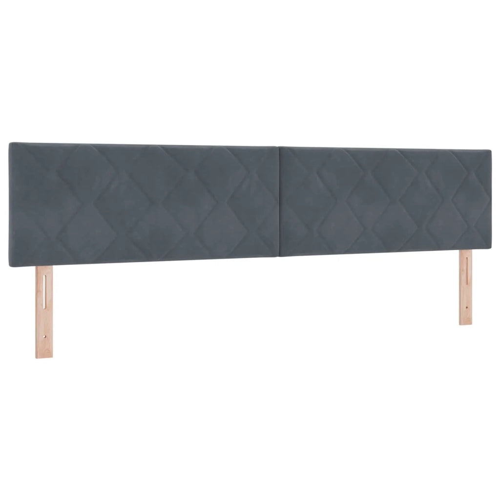 Letto box spring con materasso Grigio Scuro 200 x 200 cm 3453216