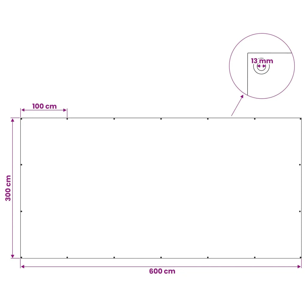 Telo con Occhielli Grigio Chiaro 3 x 6 m 180 gsm PE 42039307