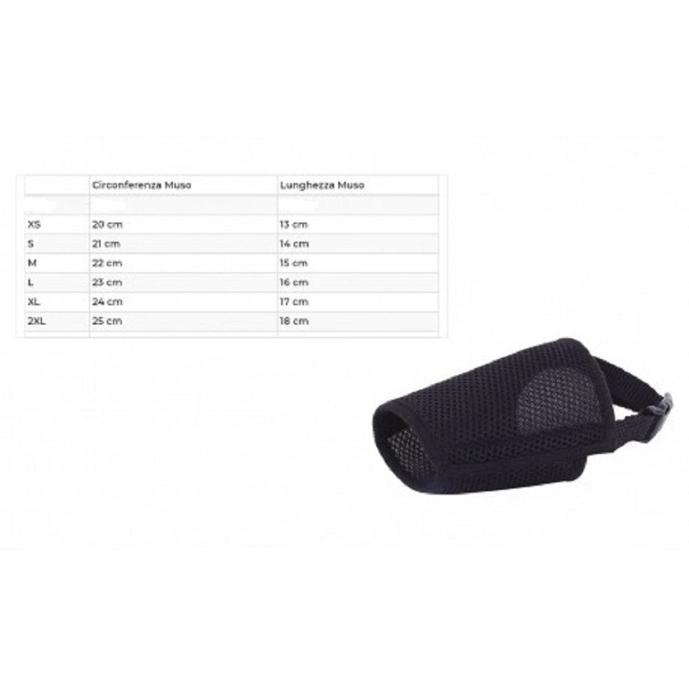 Trade Shop - Museruola Regolabile In Nylon Nobleza Lavabile Per Sicurezza Muzzle Dog -