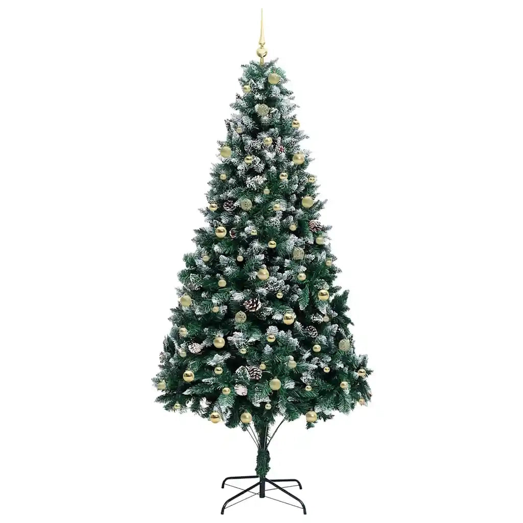 Albero di Natale artificiale con 300 LED Verde 240 cm