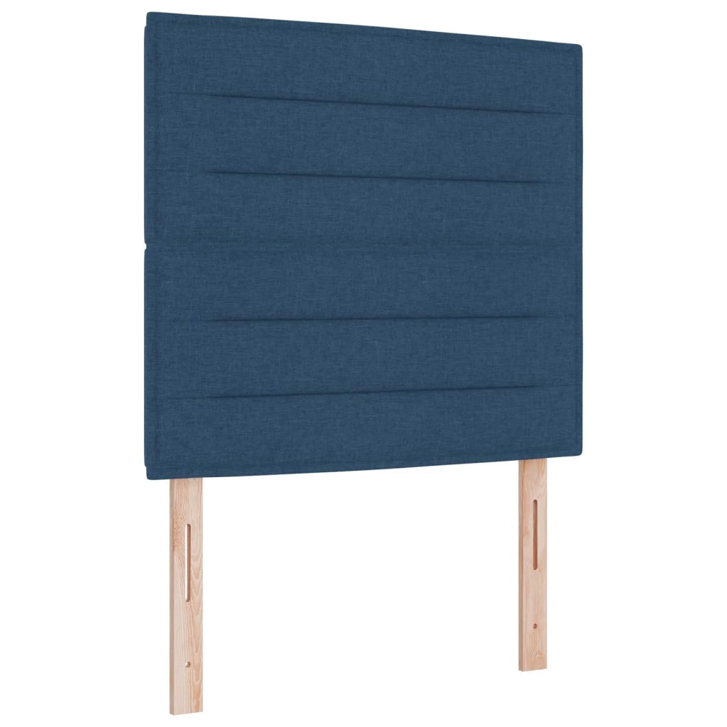 Letto box spring con materasso Blu 120 x 200 cm Tessuto 3454367