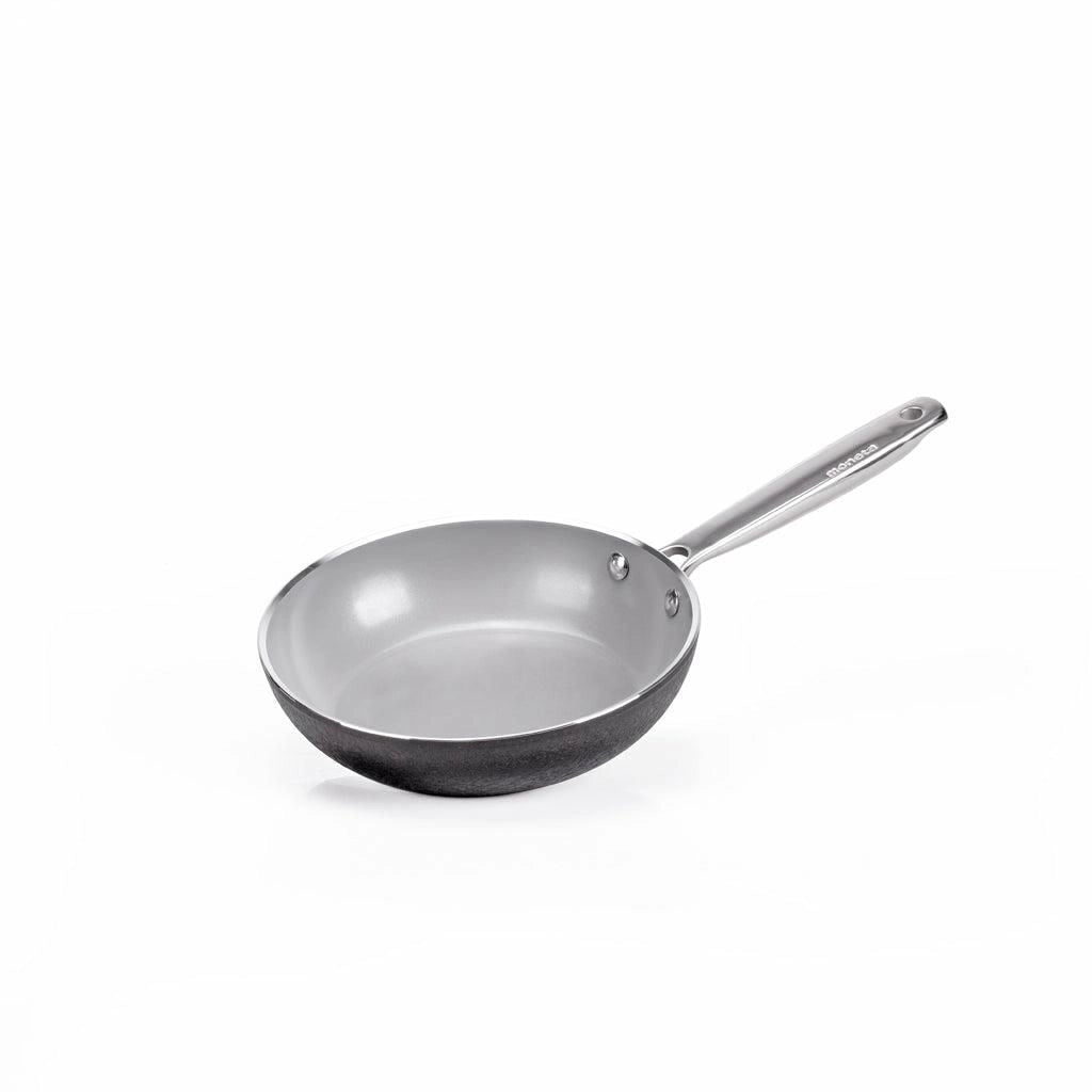 Moneta 0005390128 Armonia Finegres Padella Multiuso in Alluminio Forgiato con Rivestimento Antiaderente Naturale Finegres Senza PTFE PFAS PFOA Nichel Metalli Pesanti Acciaio Inox Full Induction per Tutti i Piani Cottura incluso Induzione Lavabile in Lavas