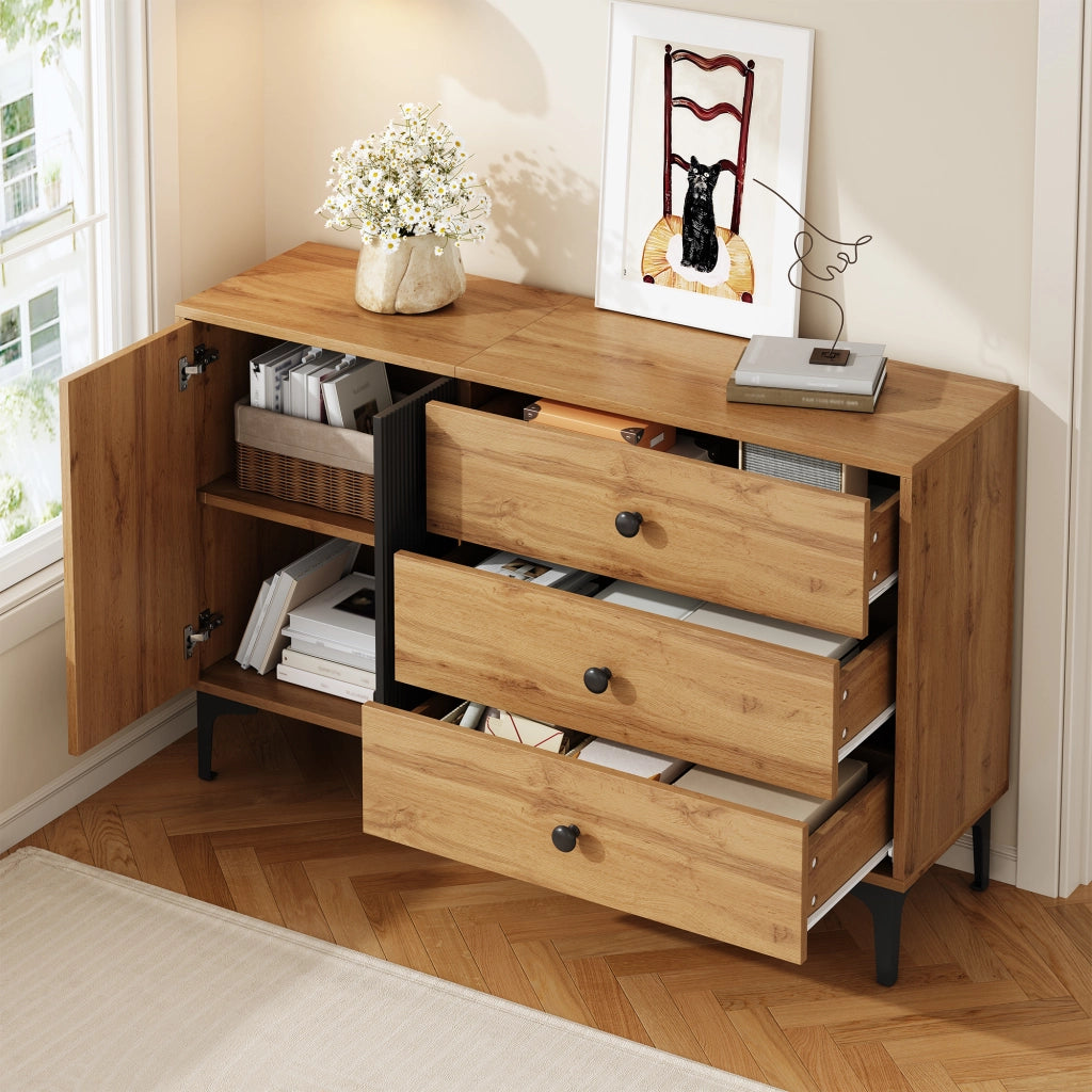 Credenza Moderna ¨C Xylo ¨C Legno, 120x35x76 cm