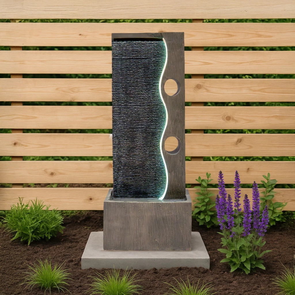 Fontana da Giardino Elettrica con LED e Cascata – Harmony Falls