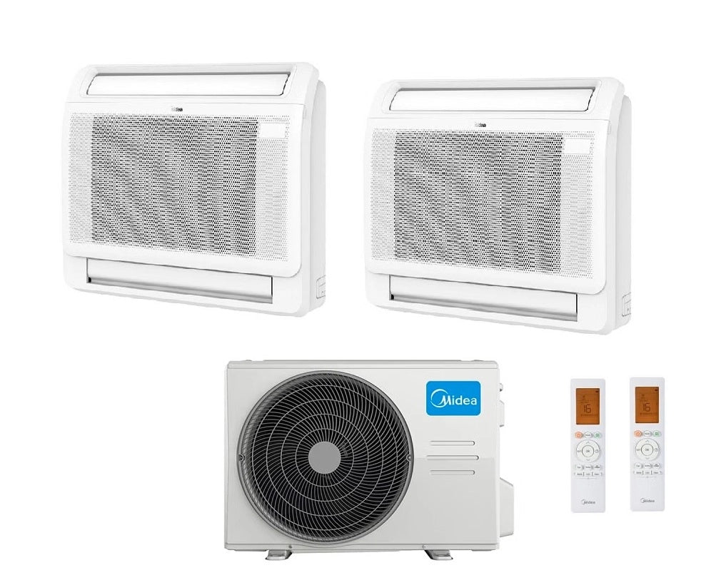 Condizionatore Midea Console Dual Split 9+9 btu con M2OE-18HFN8-Q R-32 Wi-Fi Optional