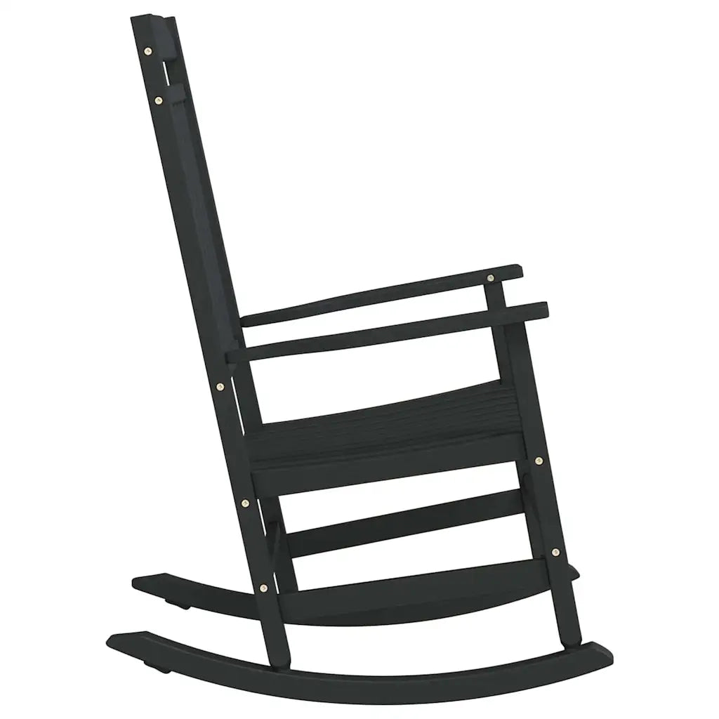 Sedia a dondolo Nero 84 x 65 x 114 cm Resina