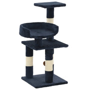 Albero per Gatti con Tiragraffi in Sisal 65 cm Blu 170611