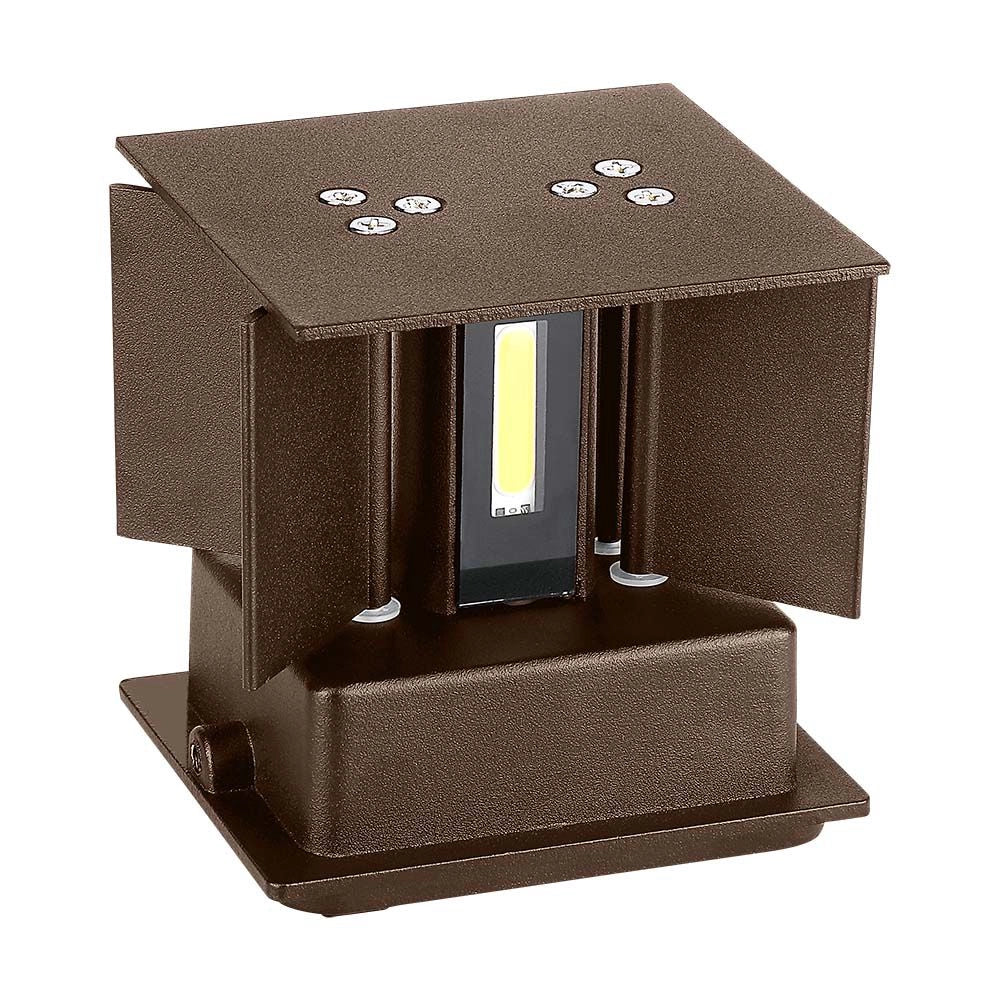 Applique da Parete LED Doppio COB 11W Grigio Dimmerabile 3000K IP65 – V-TAC – VT-759-12-C