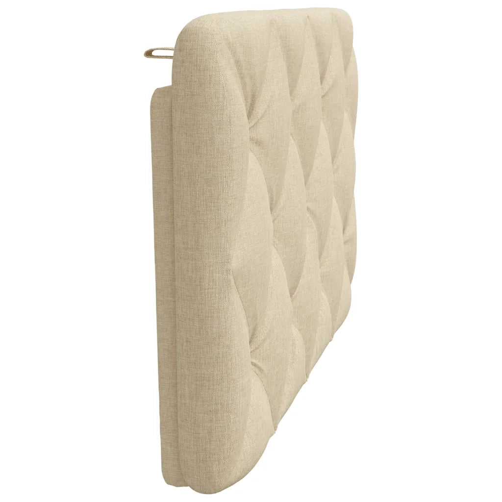 Cuscino Testiera Crema 90 cm in Tessuto 4019203