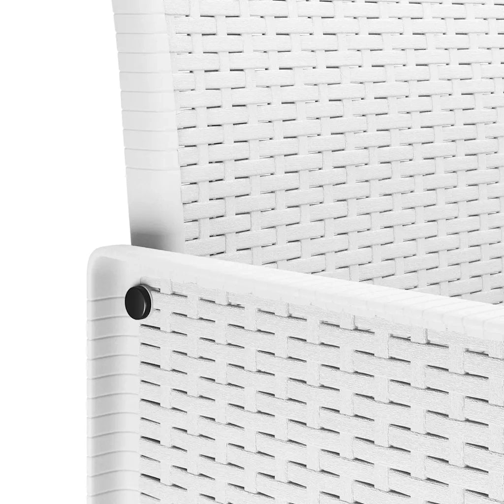Set da Pranzo per Giardino 5 pcs Bianco Polipropilene 3378544