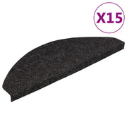 Tappetini Autoadesivi per Scale 15 pz | Gradini per Scale 65x22,5x3,5 cm Antracite