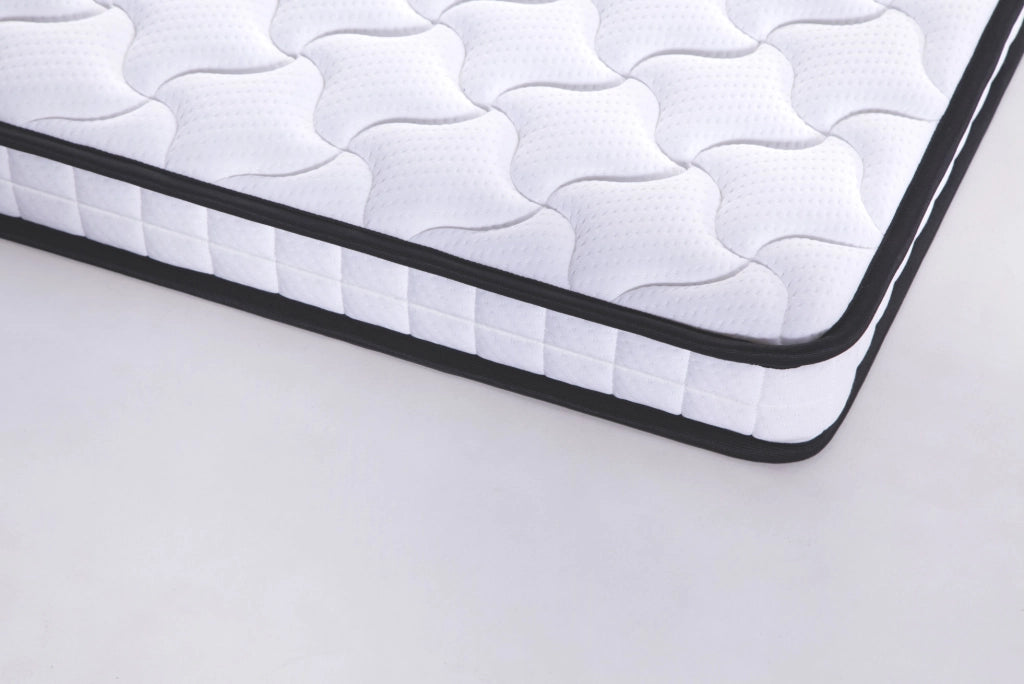 Materasso a molle 90x200 cm; h 10 cm; ergonomico; bianco