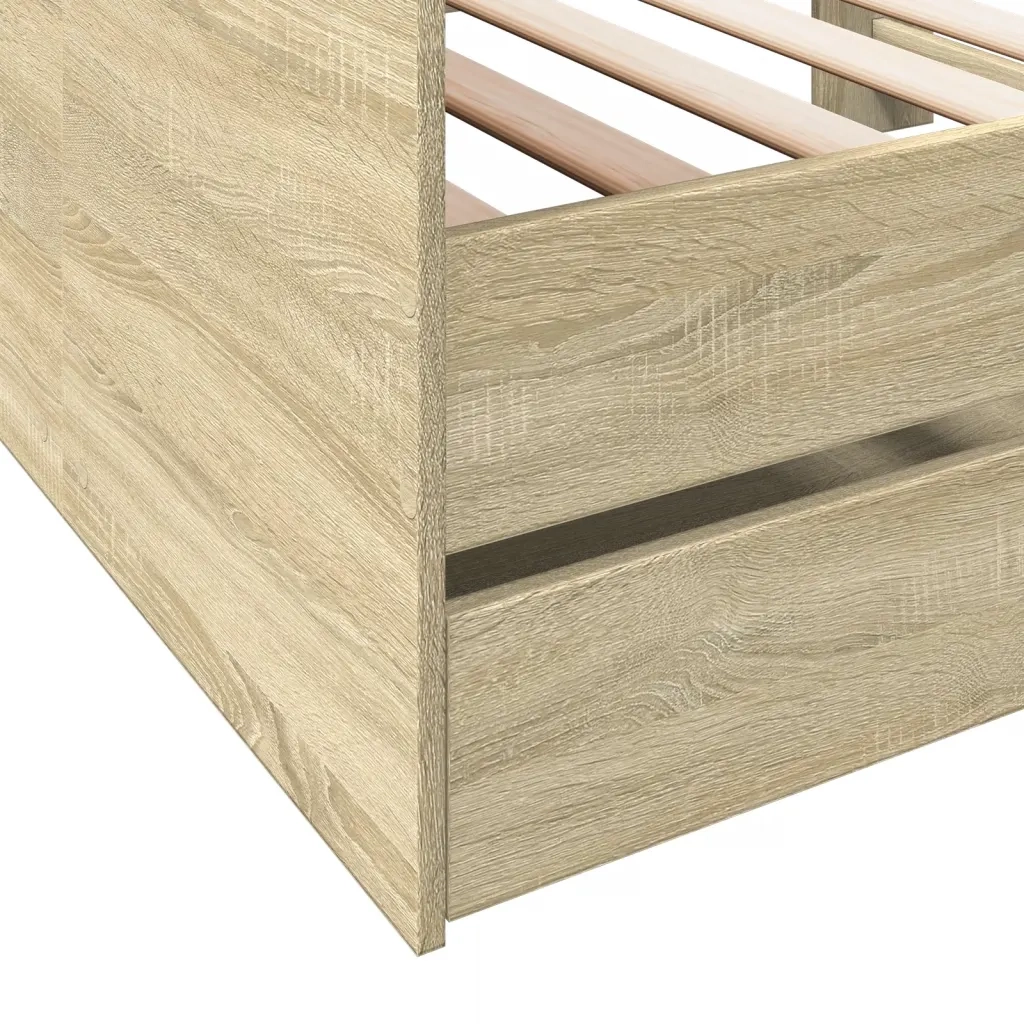 Divano Letto con Cassetti senza Materasso 90x200 cm