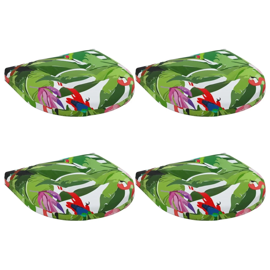 Cuscini per Sedia in 4 Pezzi 4 pz 100% Poliestere Multicolore 945328