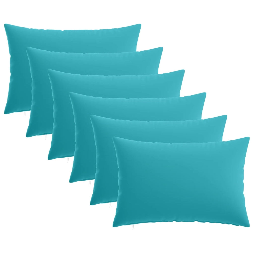 Cuscino con cuscino HEERLEN 6 pz Turchese Poliestere 923990