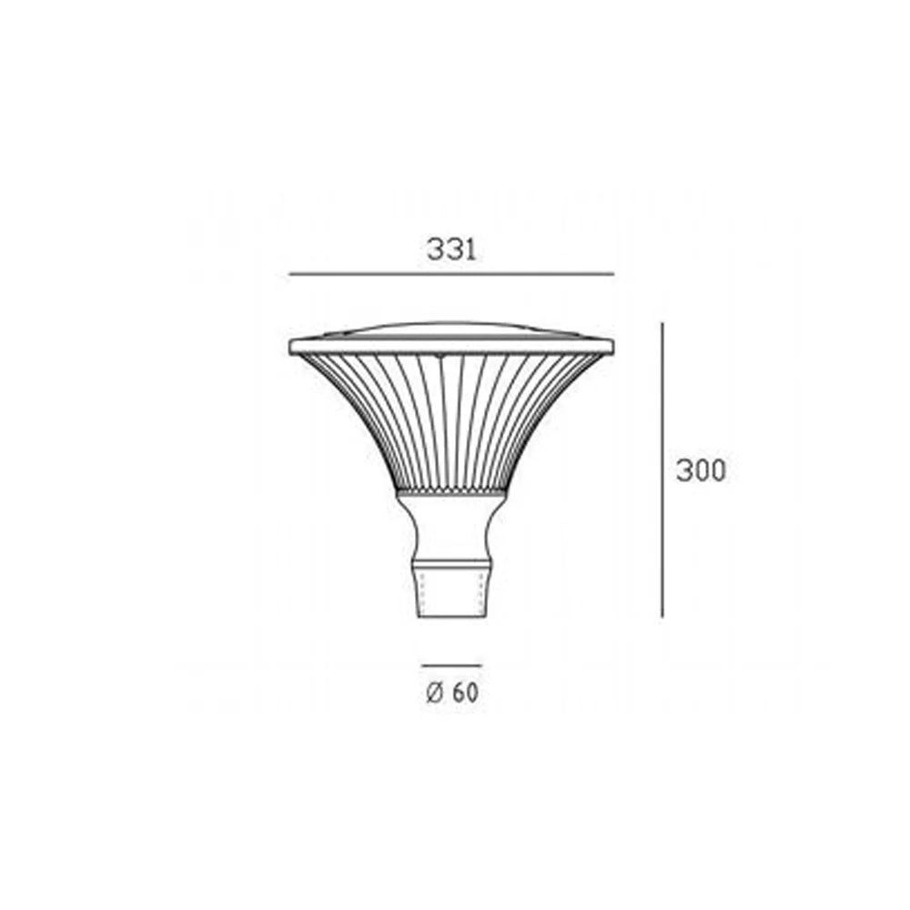 Testapalo Contemporanea Soriano Alluminio Tortora 1 Luce E27