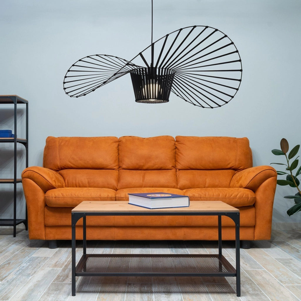 ZMH Lampada a Sospensione Moderna a LED Nero E27 60 cm per Sala da Pranzo