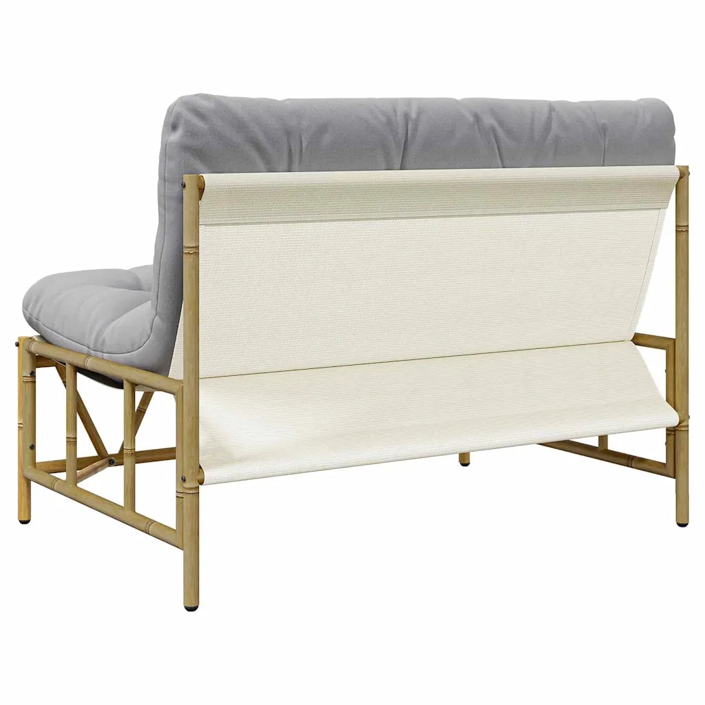 Panchina da giardino Grigio chiaro 110 x 75 x 71 cm Acciaio