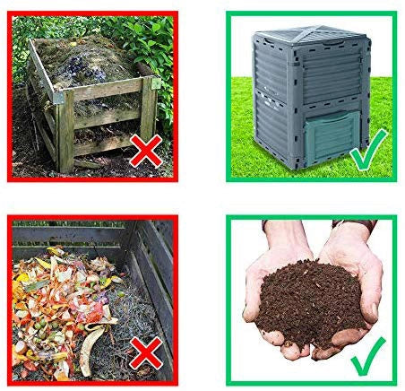 Compostiera da Giardino 300 litri Fadi Composter Verde