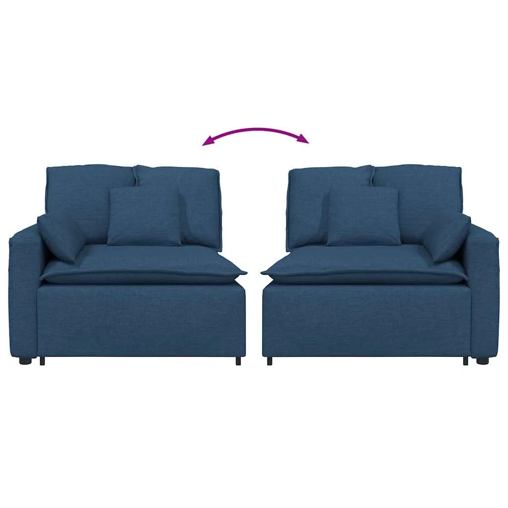 Modulo Terminale Bracciolo Divano Modulare con Cuscini 100 cm CFW2993902